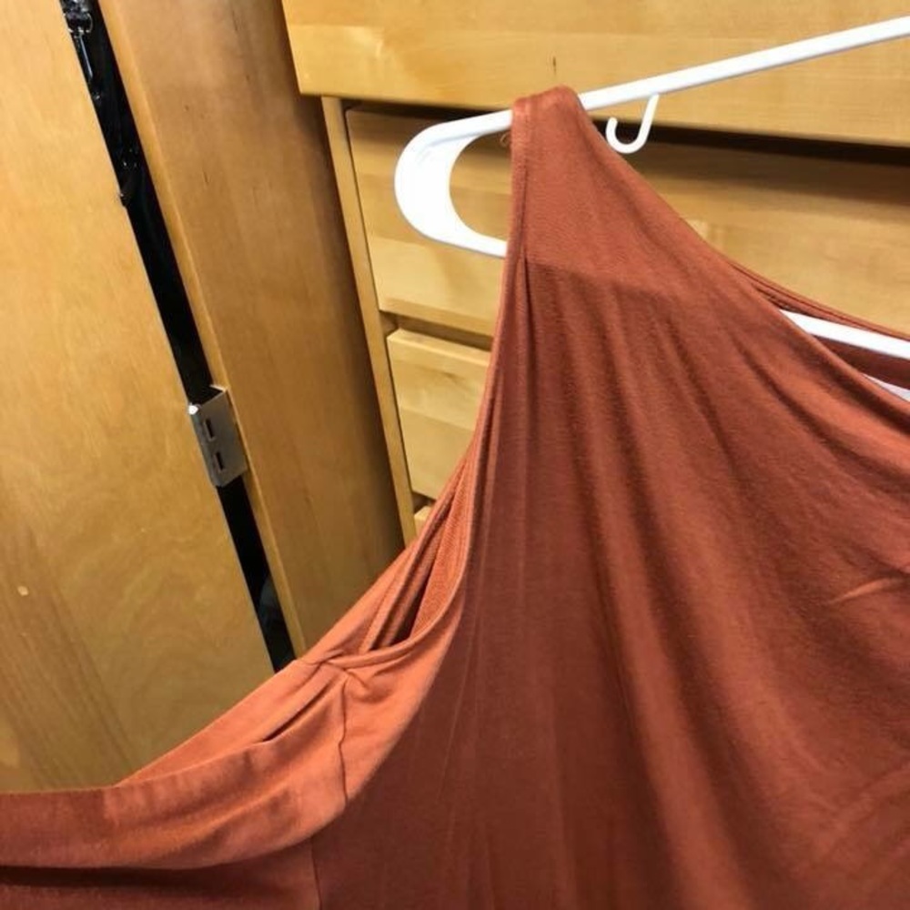 Silence and noise orange long sleeve with cut outs